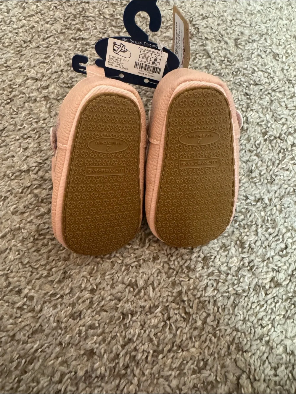 Lucky Brand PinkBow Baby Crib Shoes